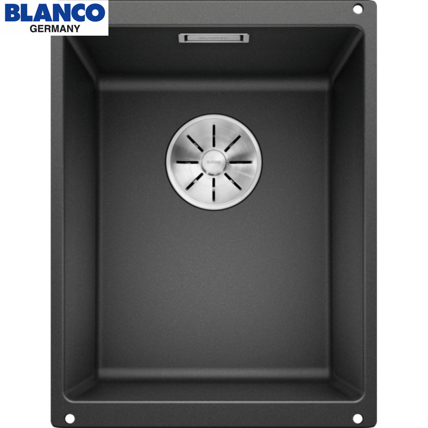 BLANCO SUBLINE 320-U 深灰色 SILGRANIT 花崗岩單碗台下星盆