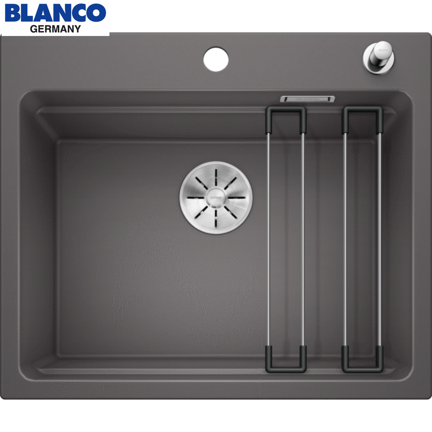 BLANCO ETAGON 6 岩石灰花崗岩單槽昇盤 524530
