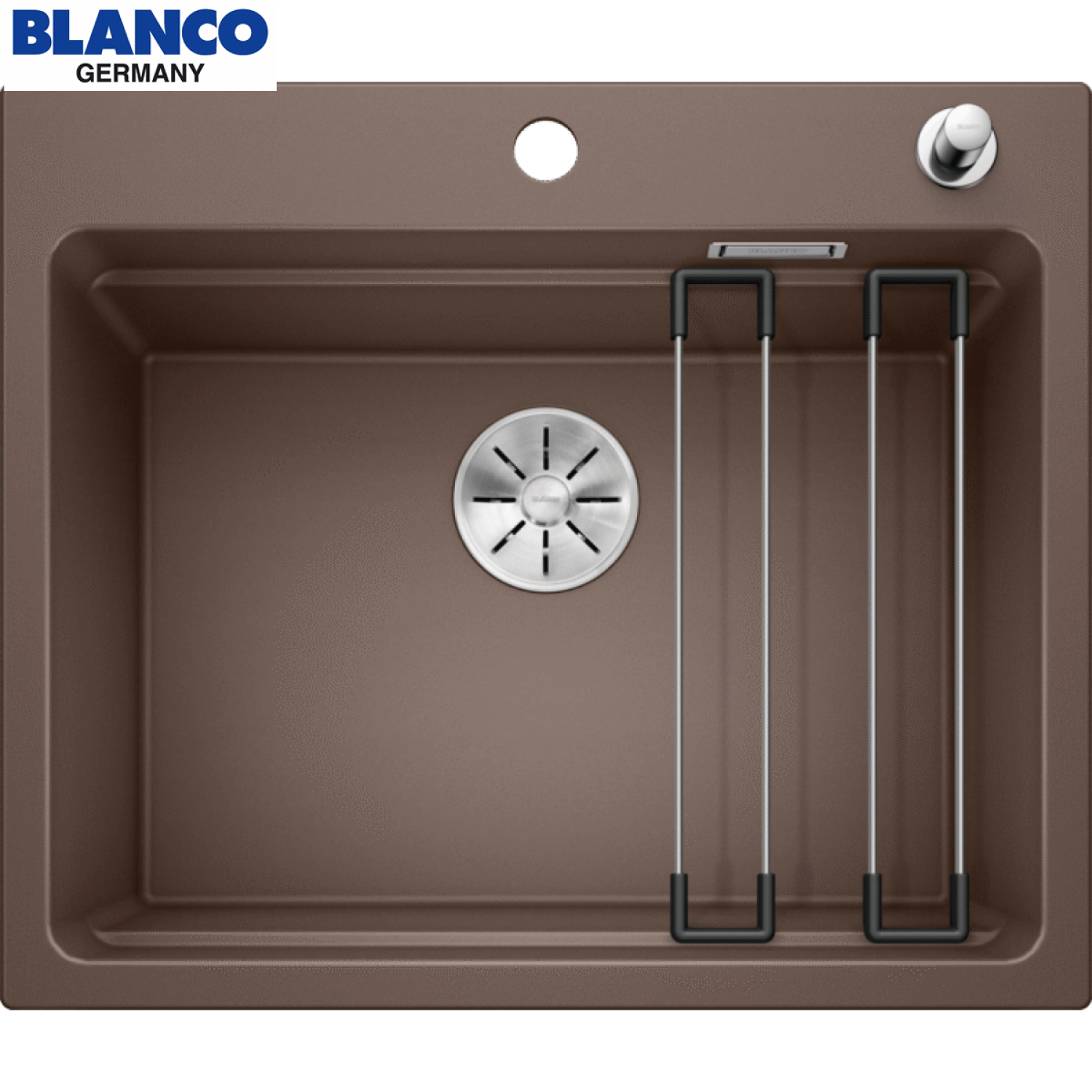 BLANCO ETAGON 6 咖啡色花崗岩單槽昇盤 524538