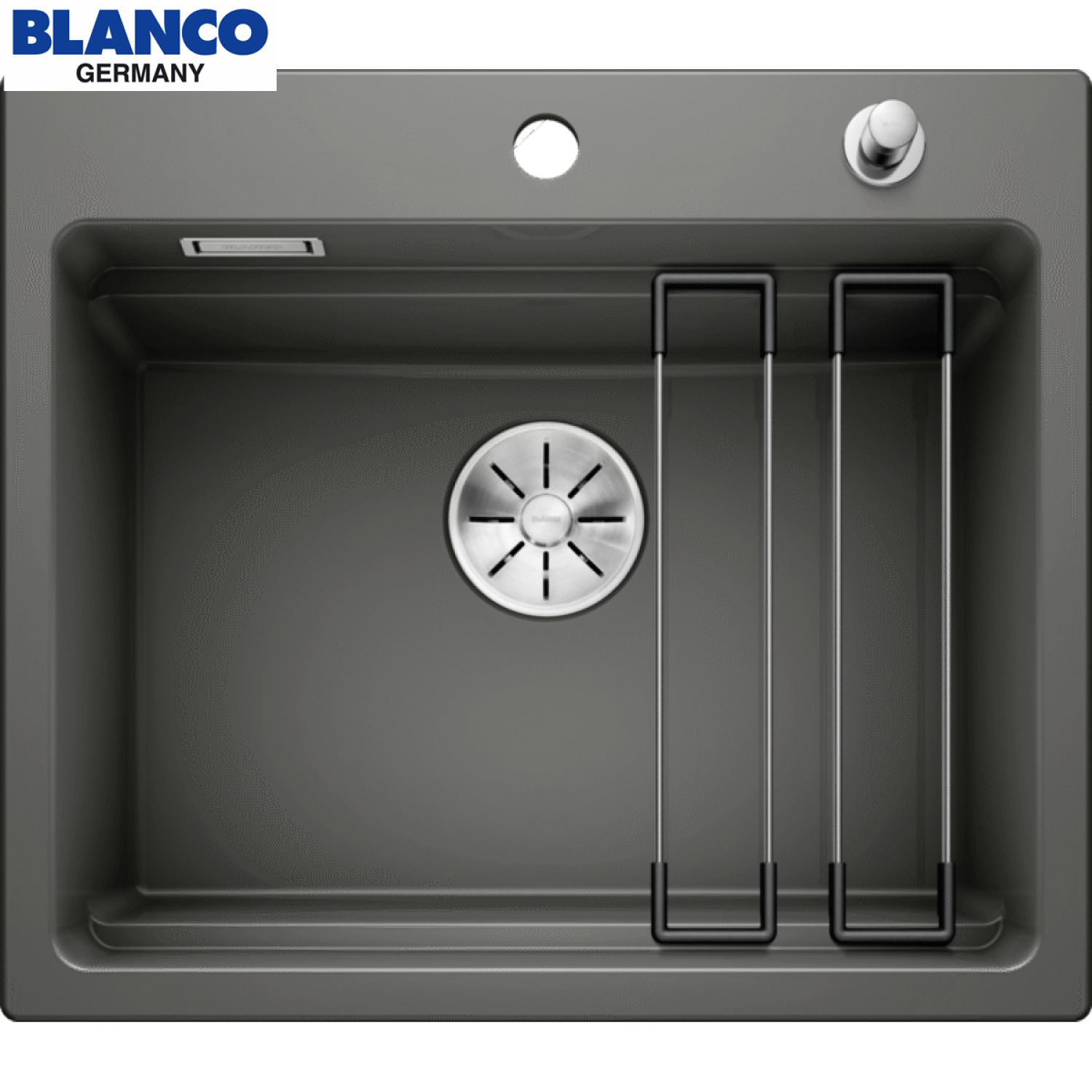 BLANCO ETAGON 6 陶瓷單槽昇盤 Basalt 玄武岩黑 525161