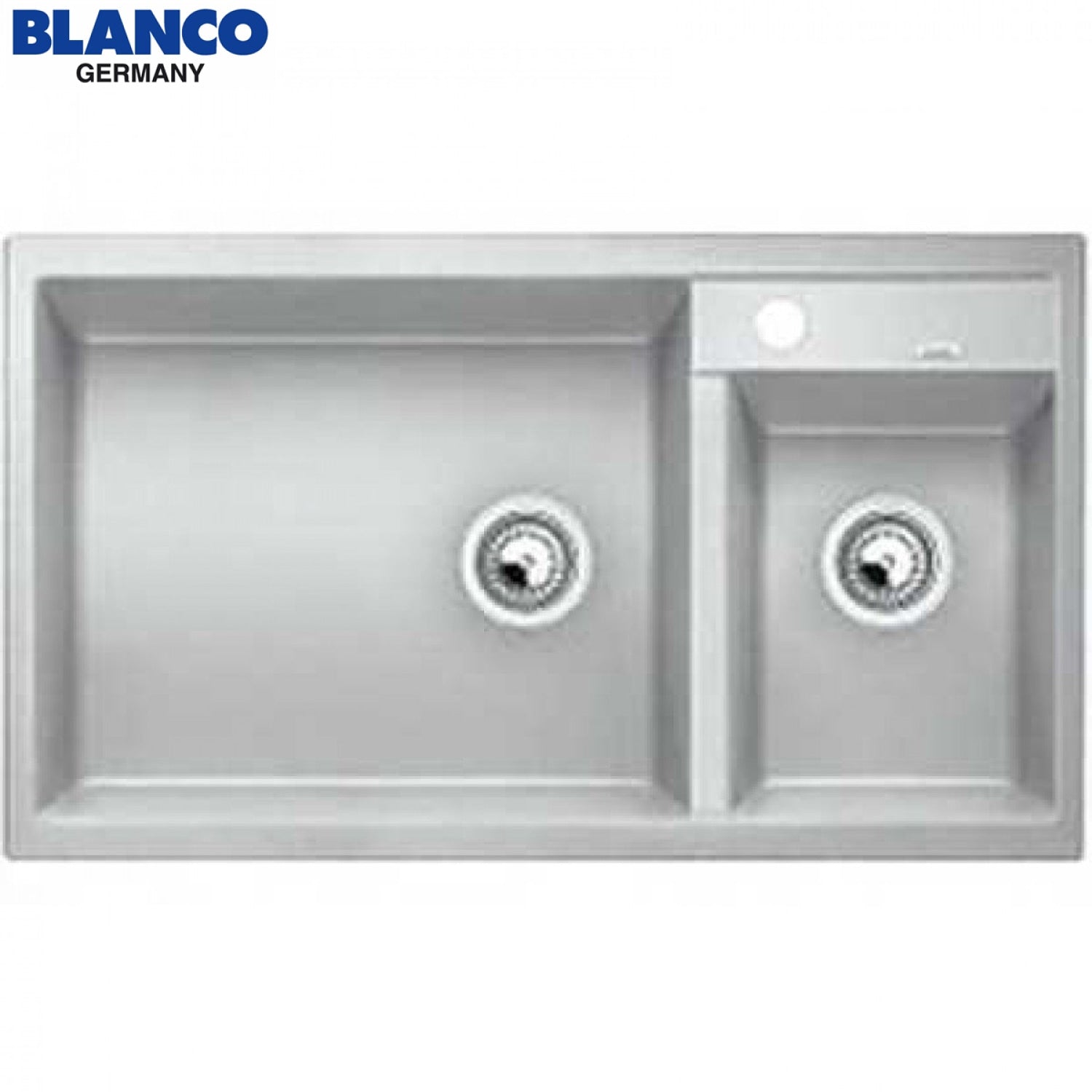 BLANCO METRA 9 515232 黑色花崗岩複合台上式主副雙碗盆廚房星盆
