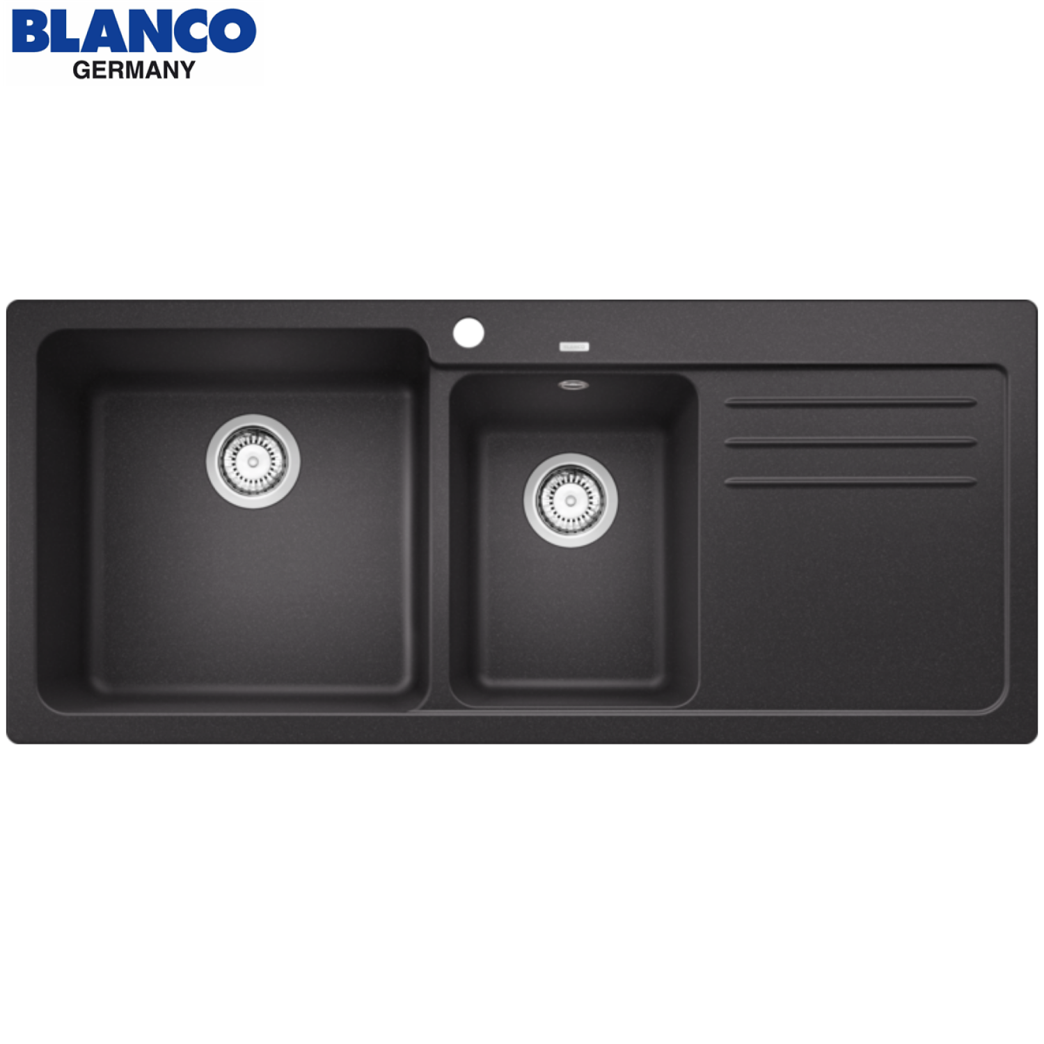 BLANCO NAYA 8 S 519654 炭黑色 SILGRANIT 花崗岩雙盆昇盤