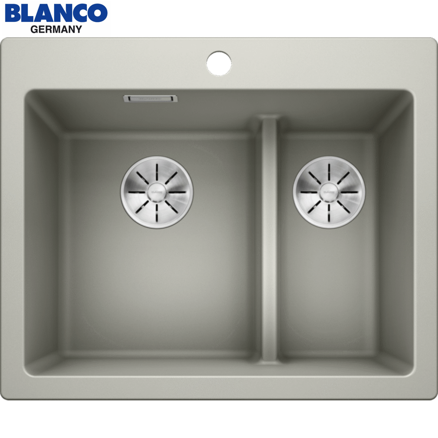 BLANCO PLEON 6 Split 521692 珍珠灰 SILGRANIT 花崗岩雙槽台上昇盤
