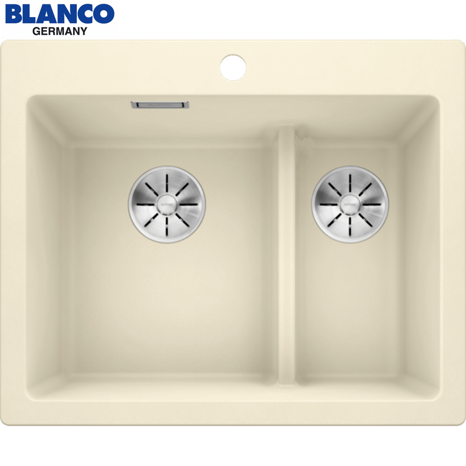 BLANCO PLEON 6 Split 花崗岩分格水槽 Jasmine 茉莉白 521694