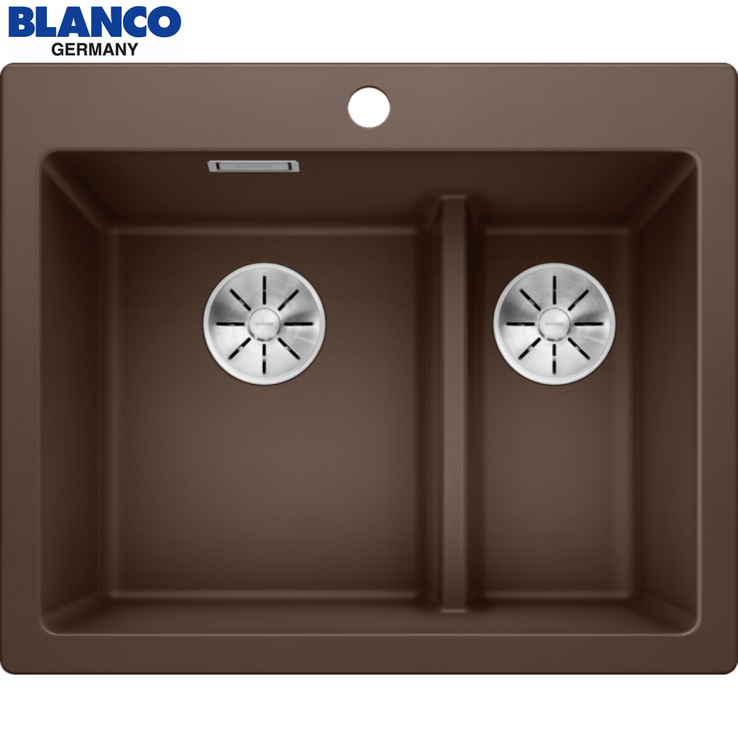 BLANCO PLEON 6 Split 521698 SILGRANIT 花崗岩咖啡色分割式星盆