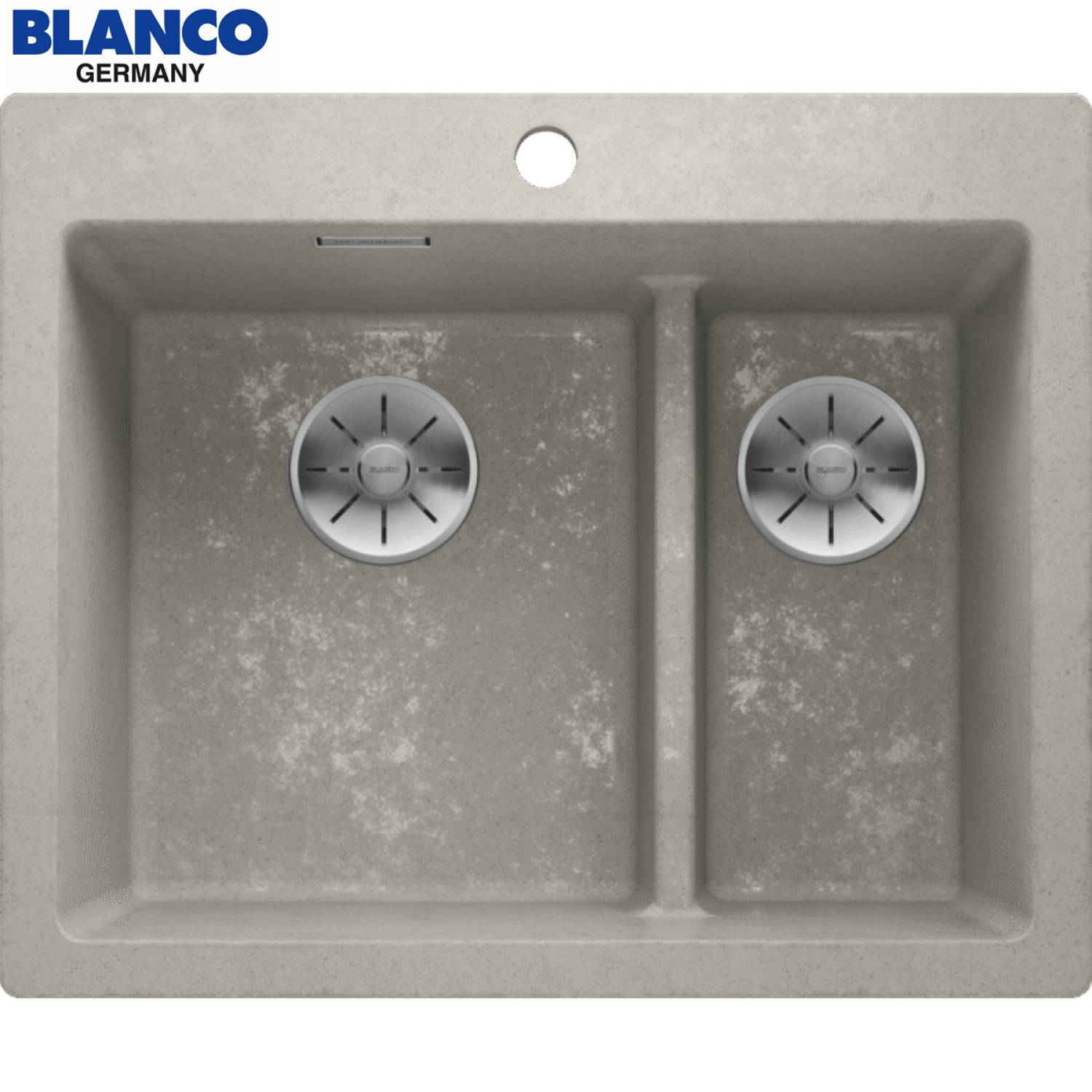 BLANCO PLEON 6 Split 525308 混凝土灰 SILGRANIT 花崗岩雙碗盆台上星盆
