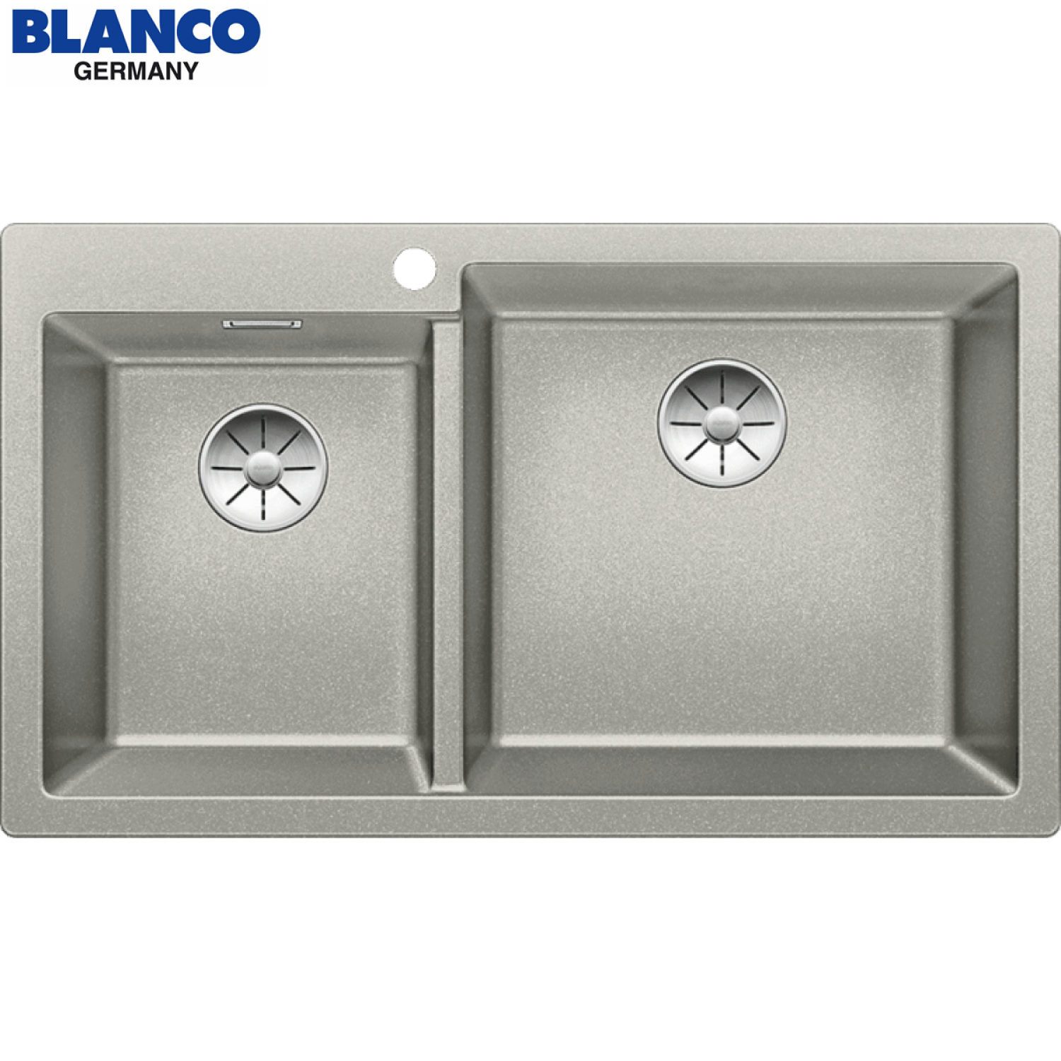 BLANCO PLEON 9 523060 珍珠灰 SILGRANIT 花崗岩雙盆昇盤
