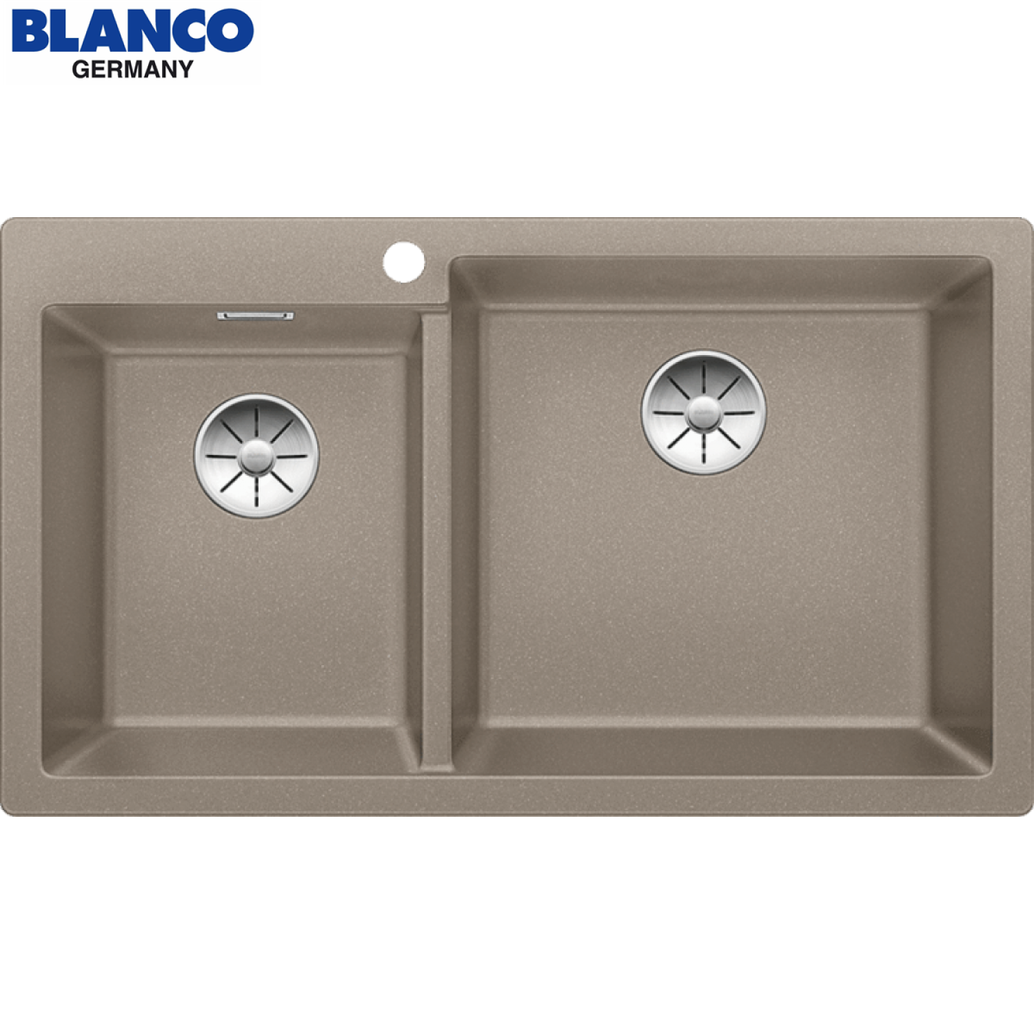 BLANCO PLEON 9 523064 Tartufo 松露色 花崗岩雙盆台上星盆