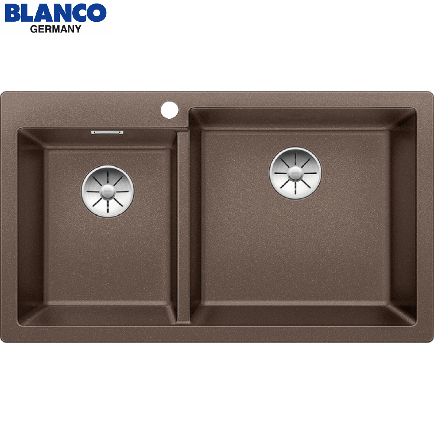 BLANCO PLEON 9 523066 咖啡色 SILGRANIT 花崗岩雙盆昇盤
