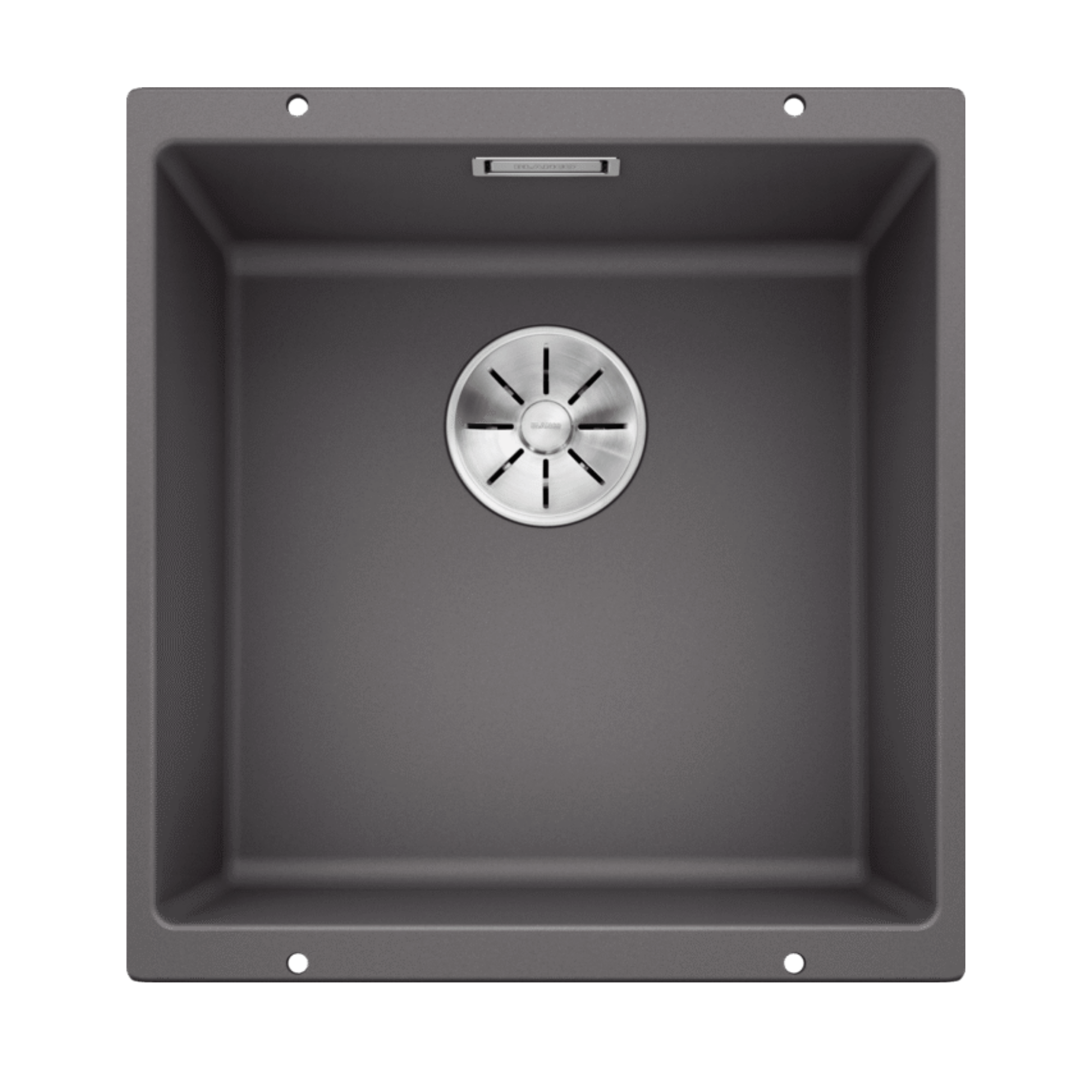 BLANCO SUBLINE 400-U SILGRANIT single-bowl undermount sink in Rock Grey