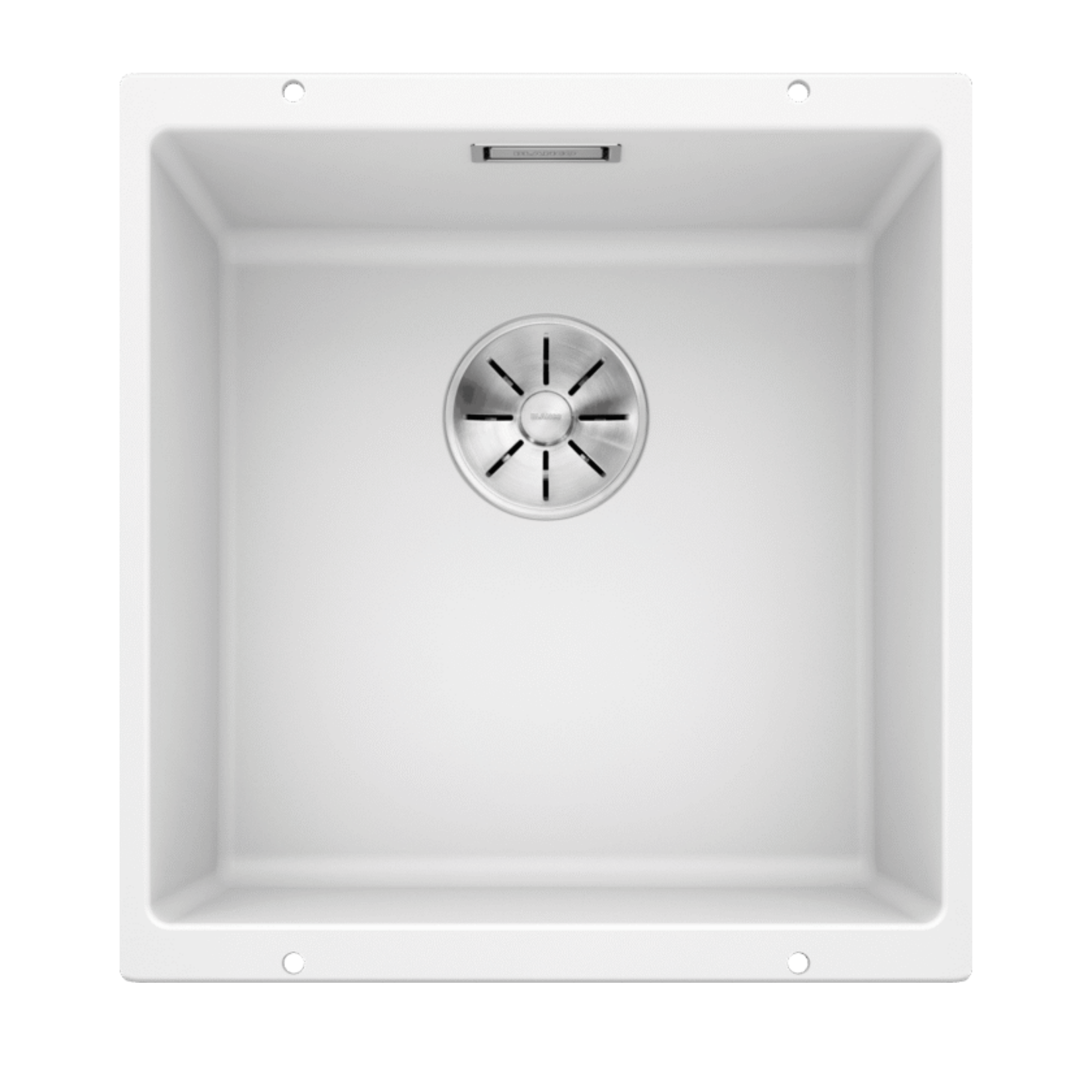 BLANCO SUBLINE 400-U White SILGRANIT single-bowl undermount sink