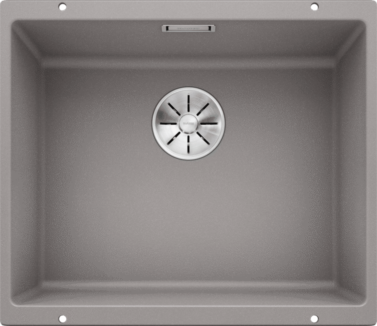 BLANCO SUBLINE 500-U 523434 Alu Metallic SILGRANIT undermount single bowl sink